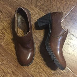 BOC Born Concept Brown Leather Slip-On Loafers