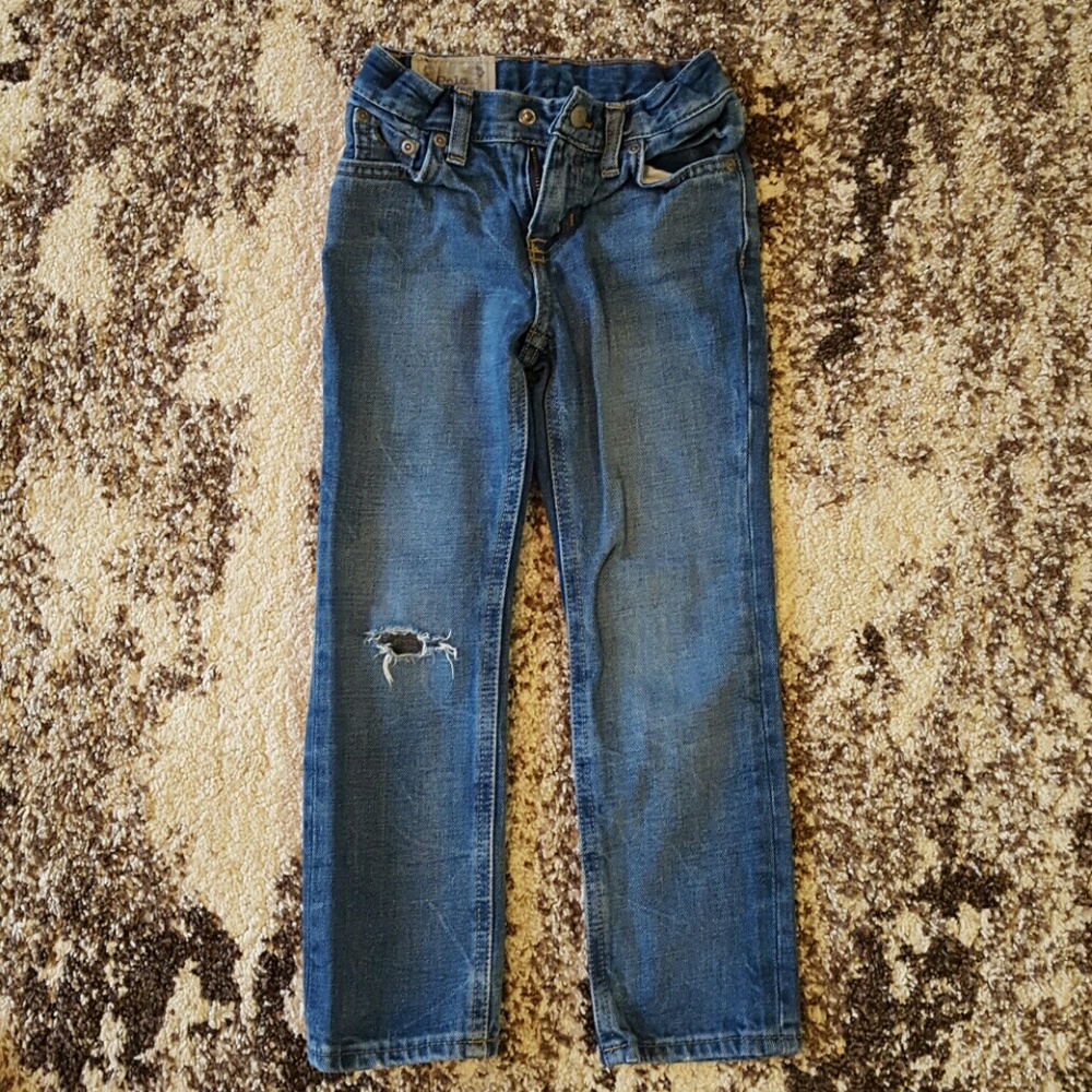 Distressed Boys Polo by Ralph Lauren Jeans