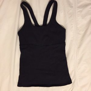 Lululemon black racerback tank, size 2