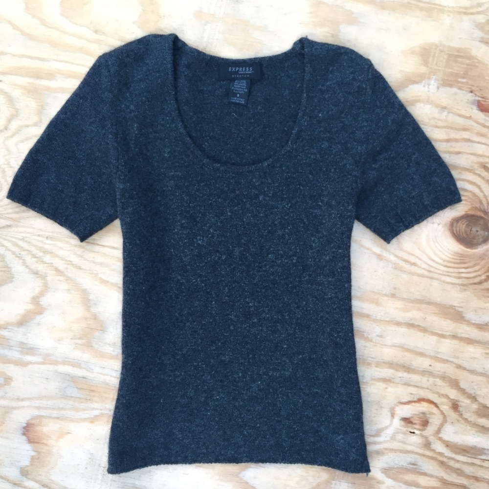 Express short sleeve sweater blouse