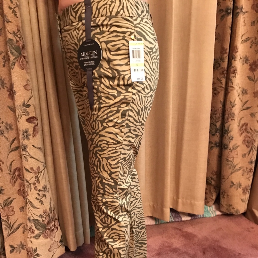 Charter Club Camouflage Print Pants Size 4