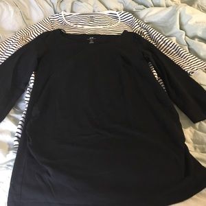 H&M Maternity 3/4 sleeve (two tops)