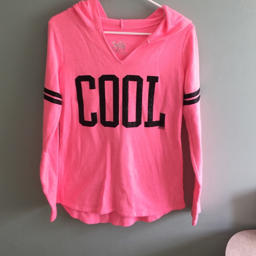 Justice hoody, size 14