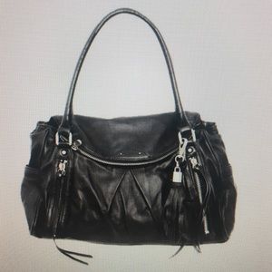Botkier Zipper Fringe Flap Leather Hobo