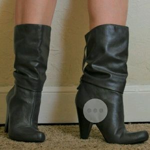 A.n.a Grey Mid Calf Boot