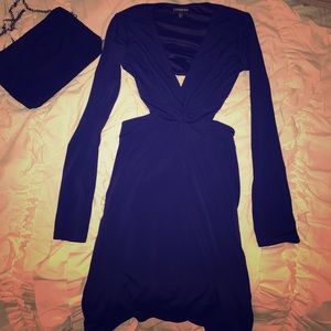 New Sexy cut out dress royal blue from EXPRESS
