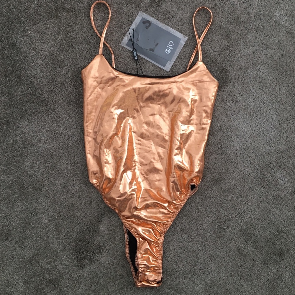 Missguided Metallic Bodysuit