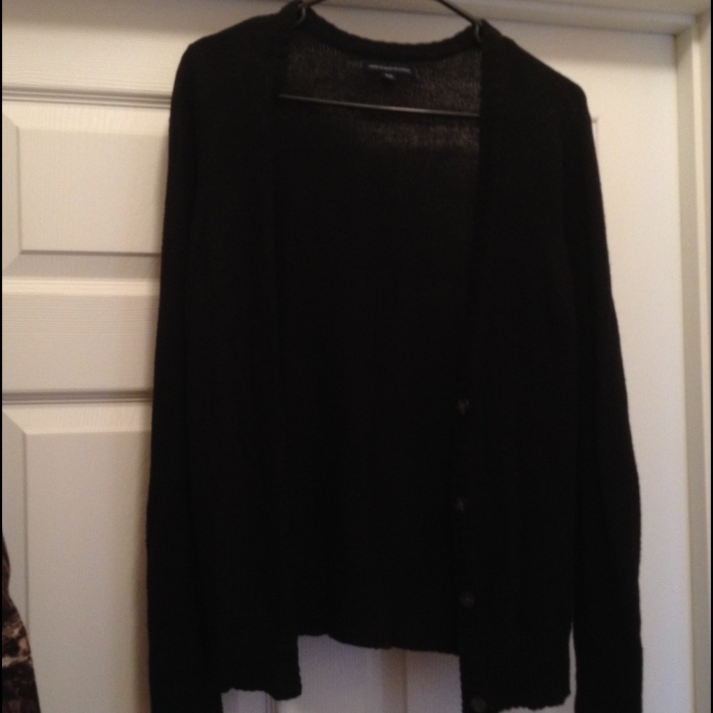 Women's American Eagle black grandpa cardigan