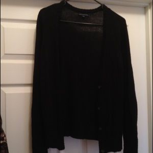 Women's American Eagle black grandpa cardigan