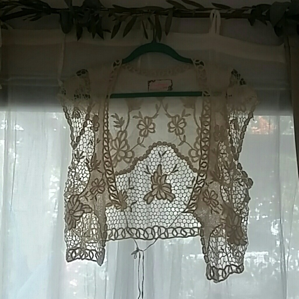 Free People crocheted top