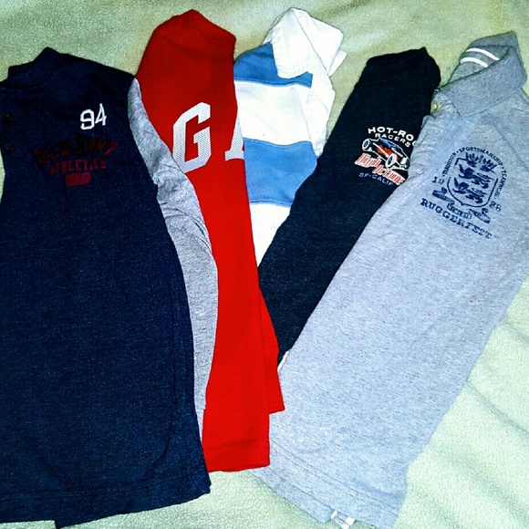 SOLD!Lot Of 5 Boys Long Sleeve Gap Gymboree Shirts - Picture 2 of 4