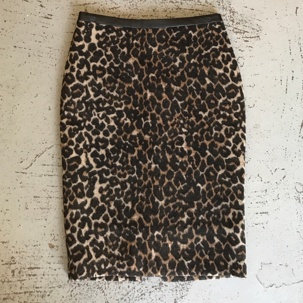 FRNCH Leopard Pencil Skirt