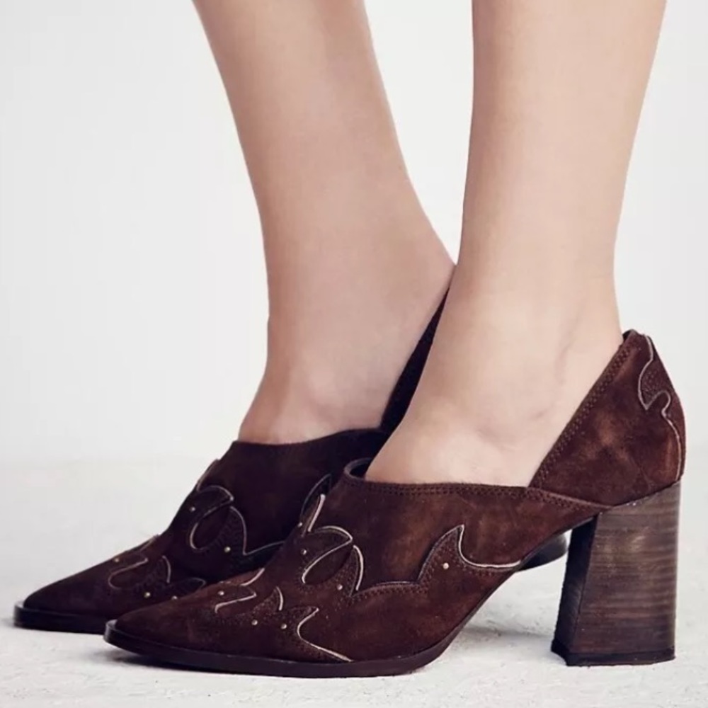 FP Alamo Western Ankle Heels