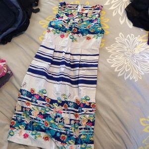 Floral motherhood maternity dress