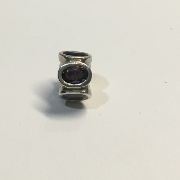 Pandora 925 purple amethyst oval lights charm - Picture 1 of 4