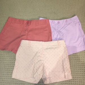 3 pairs of size 0 Loft shorts