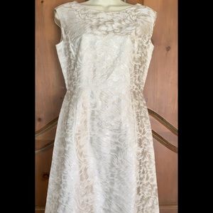 Vtg Professionally Made Sleeveless Cocktail Dress