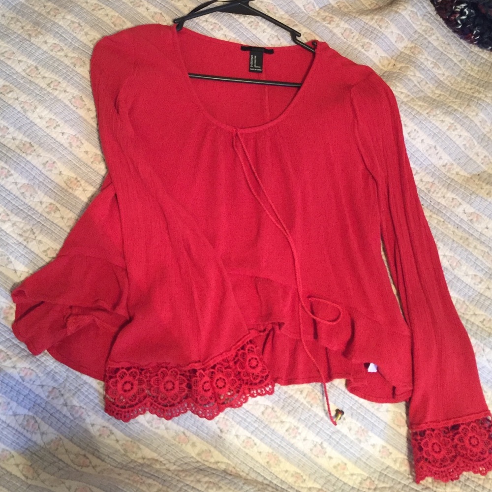 Fun red Forever 21 shirt