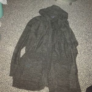 Hooded cardigan