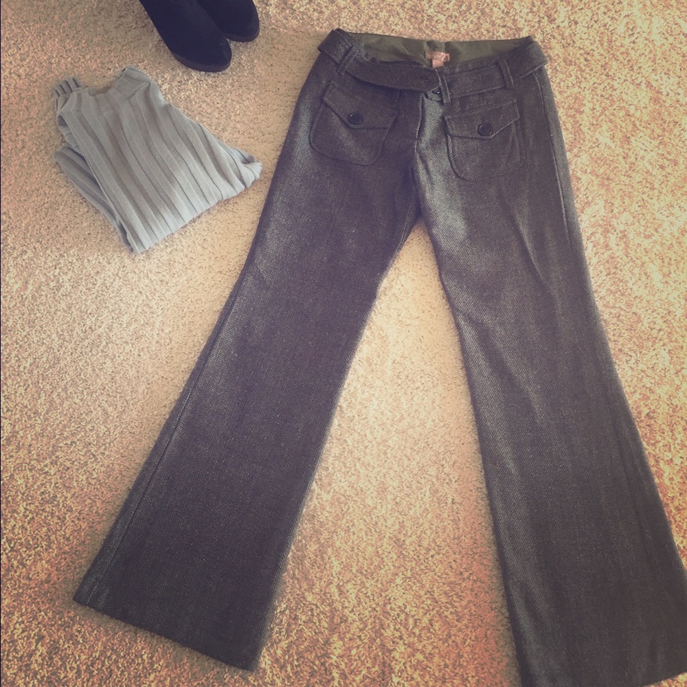 Tweed dress pants