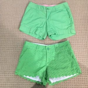 2 pairs of Lilly Pulitzer shorts