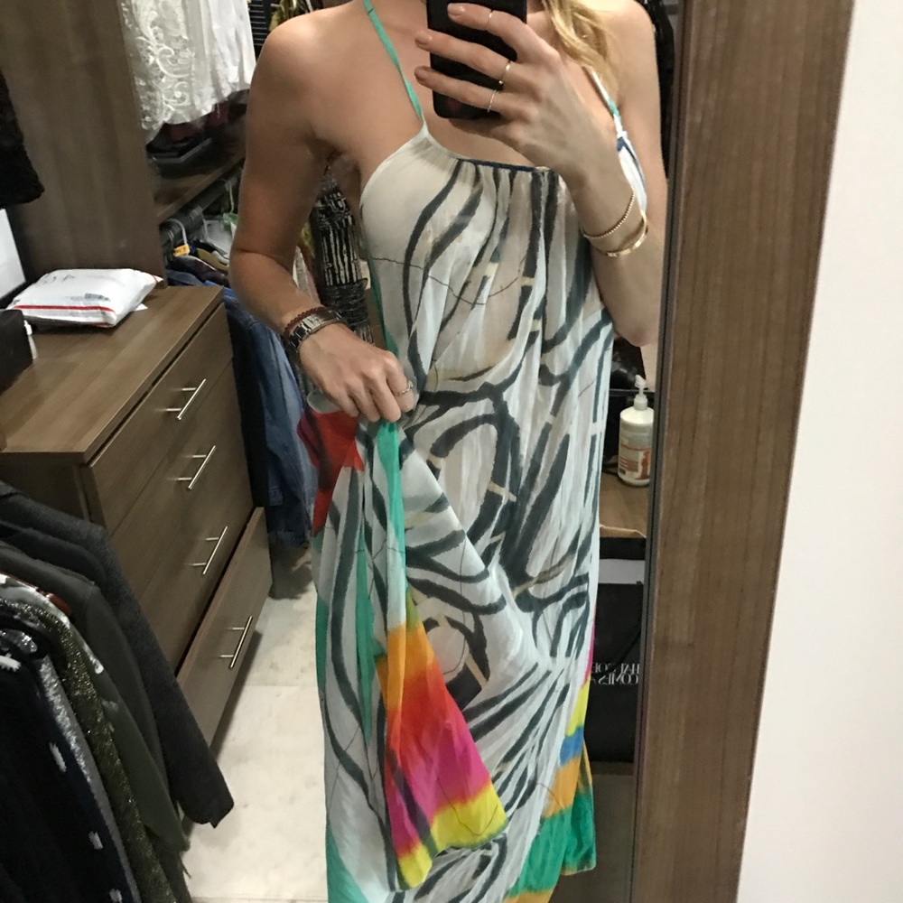 Unique sundress by Colors, purchased in Greece.