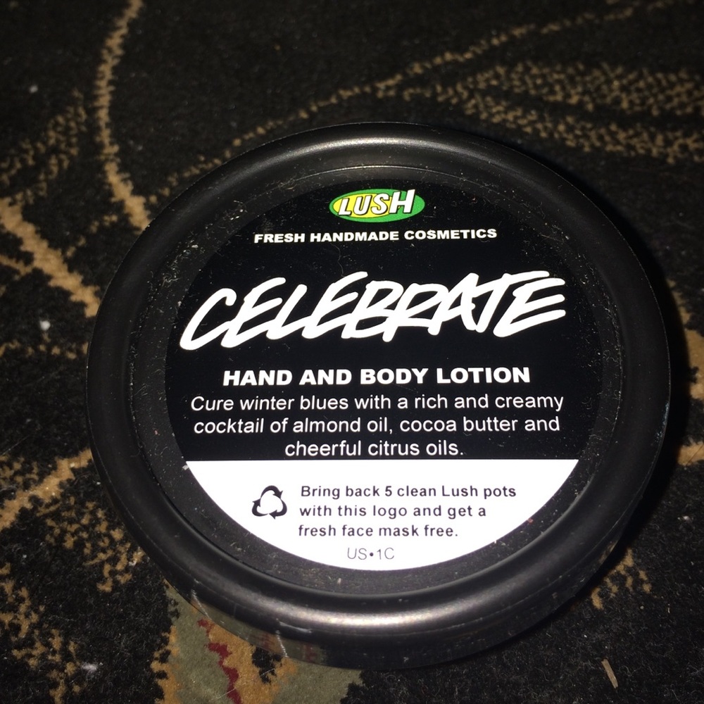 NEW LUSH celebrate hand and body lotion