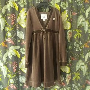 GAP girl's velvet hoodie dress