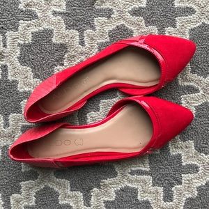 Aldo Red Pointed Flats