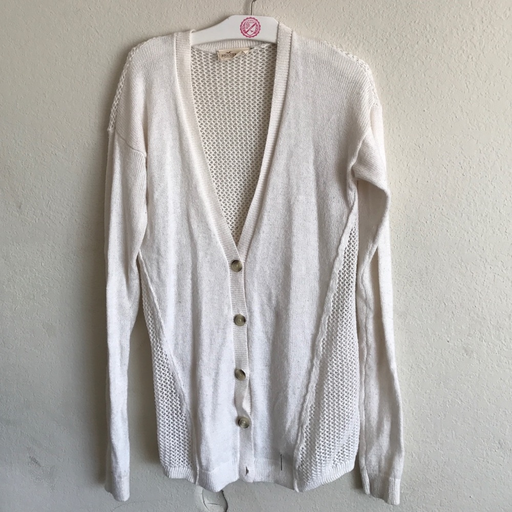 Hollister Knitted | White Cardigan