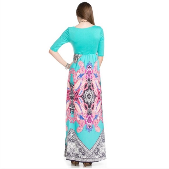 LAST ONE! (M) Boho Maxi Dress - Picture 4 of 5