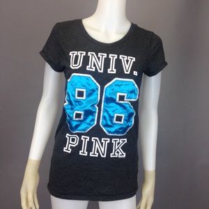 PINK Victoria's Secret Univ. 88 Gray Blue Satin L