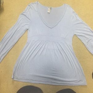 Womens Downeast XL Long Sleeve V Neck Tunic Shirt