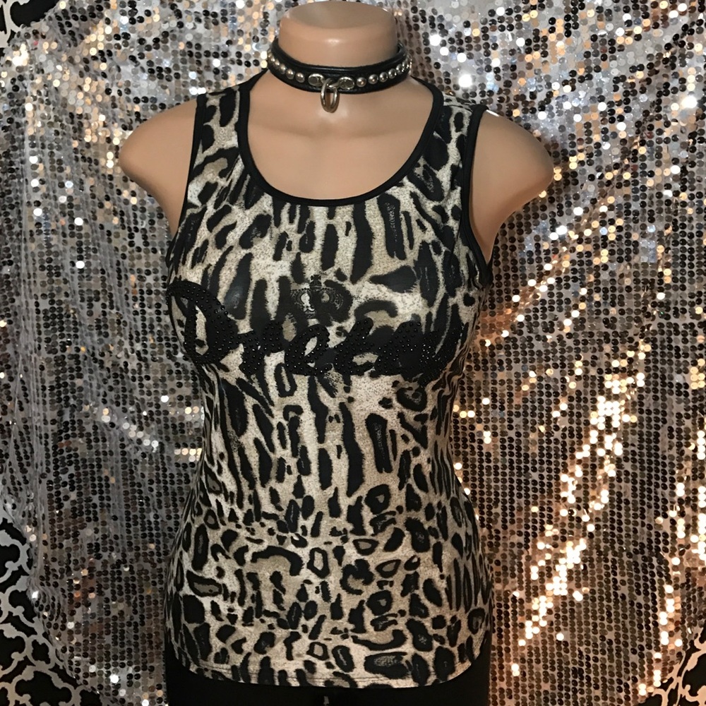 Stretchy Leopard Tank