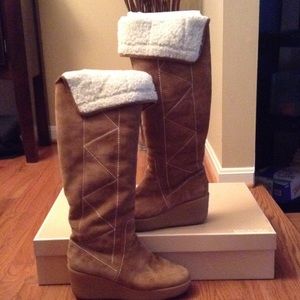 MK Over the Knee Wedge Boot