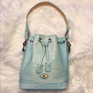 Rare Gorgeous Mint Dooney & Bourke bucket bag New