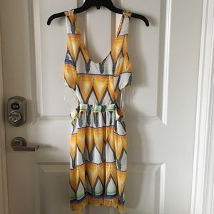 Colorful patterned dress from Chartreuse Boutique