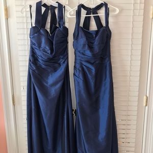 Val Stefani navy bridesmaid dress