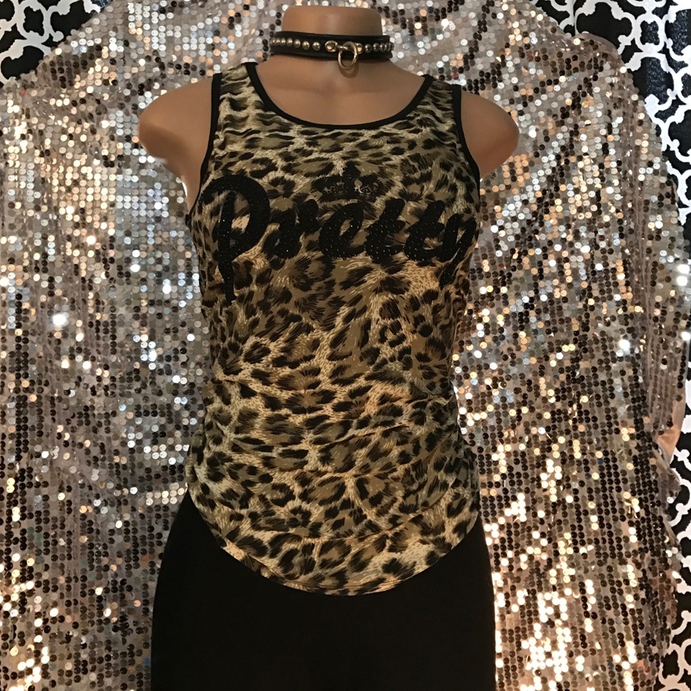 Stretchy Cheetah Tank