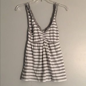 Gray striped Hollister tank