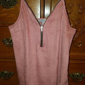 SOFT VELVETY ROSY BLUSH PINK SUEDE TOP💖💖💖