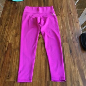 Adidas magenta full length legging, medium