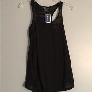 Blank tank top with stripes