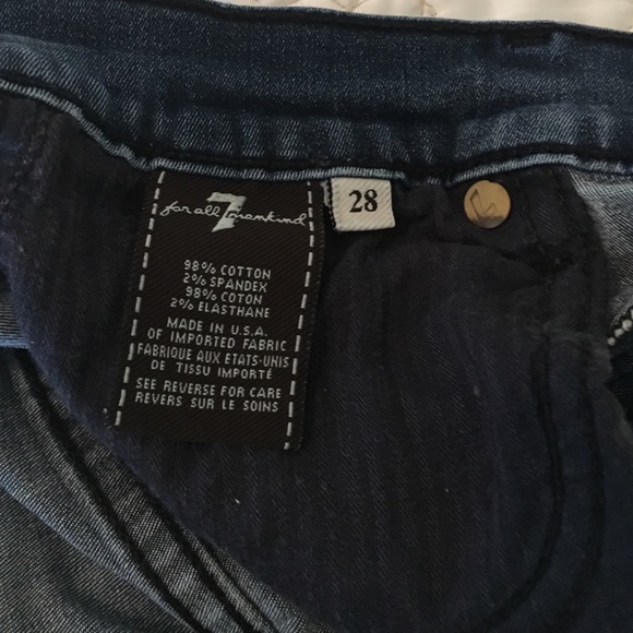 7 For All Man Kind, High Waist, Straight Leg Jeans - Picture 3 of 6