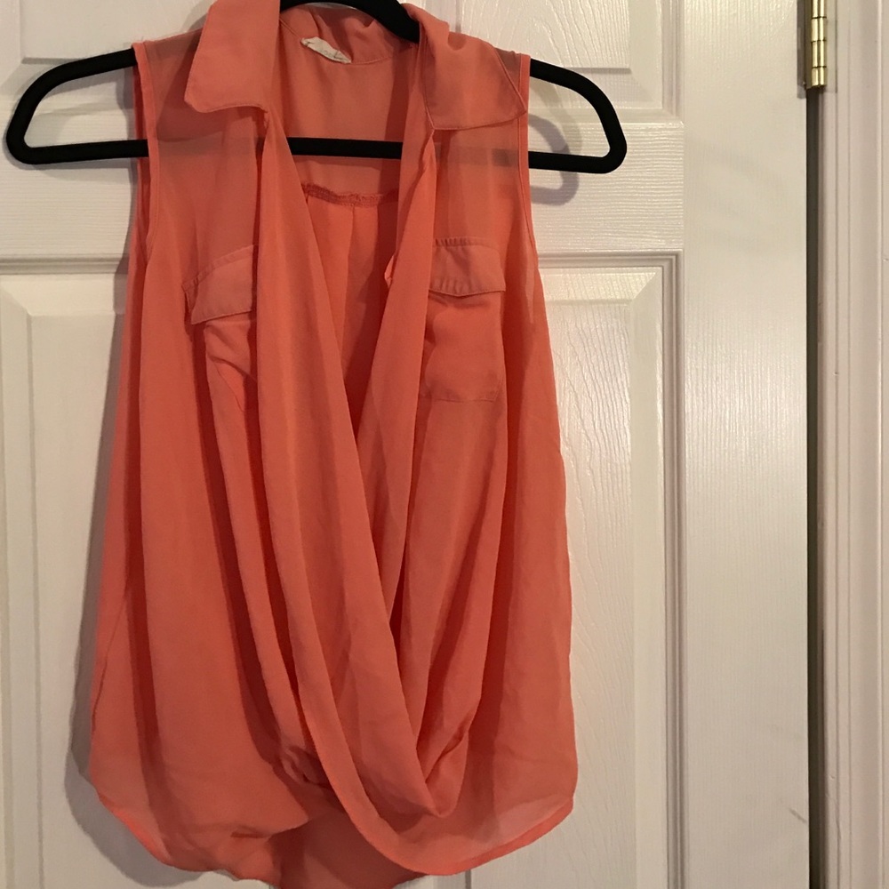 Coral pink top
