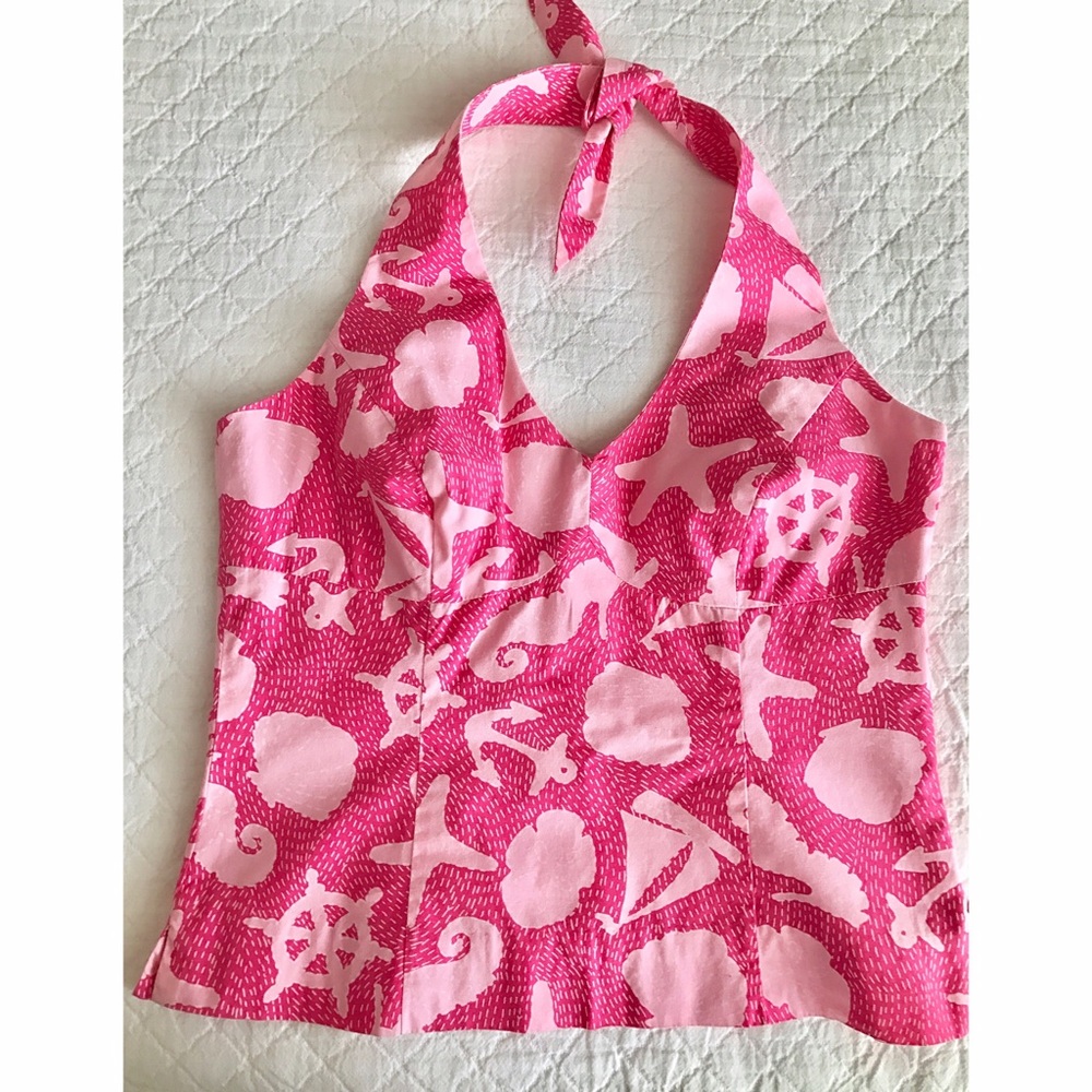 EUC Lilly Pulitzer Halter Top in SmoothSailing sz4