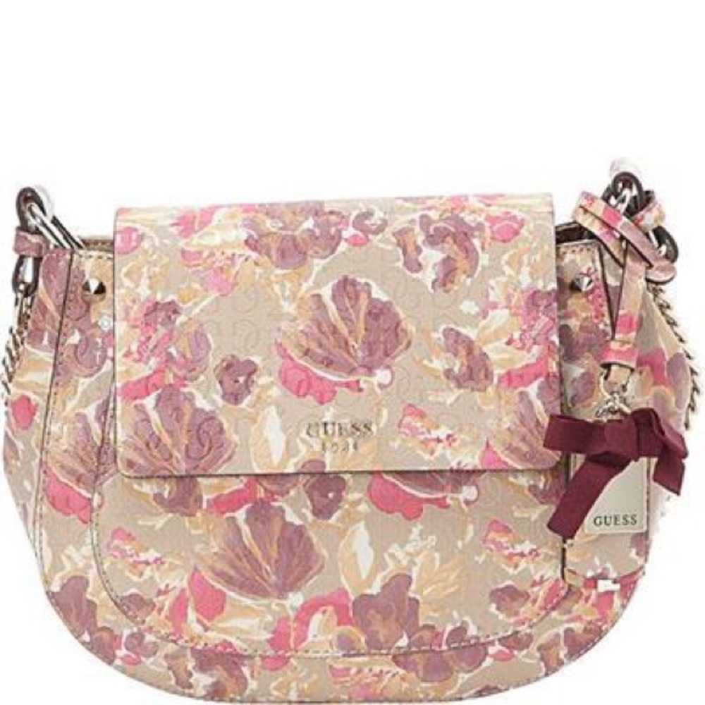 NWT GUESS MARIAN STATUS FLORAL MULTI COLOR