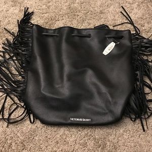 Victoria Secret black leather purse
