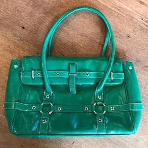 Vibrant green leather purse. New York & Company.