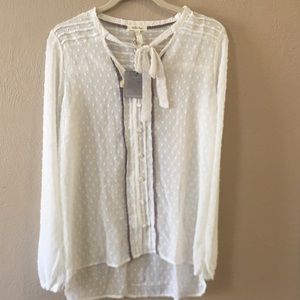 Matilda Jane White Renae Top NWT